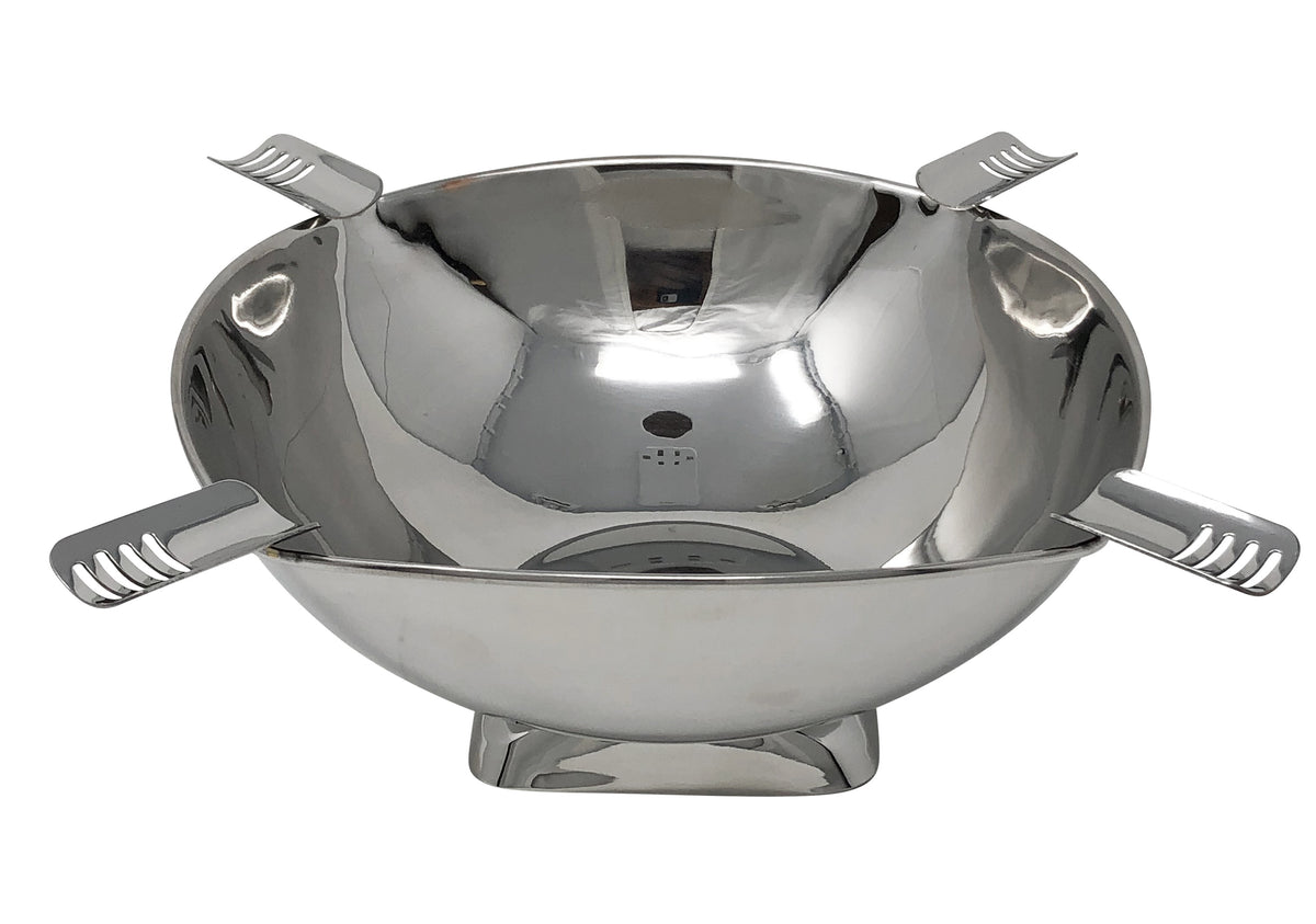 Smokin Ash Quadrangle Ashtray - Tabletop / Polished Stainless Steel
