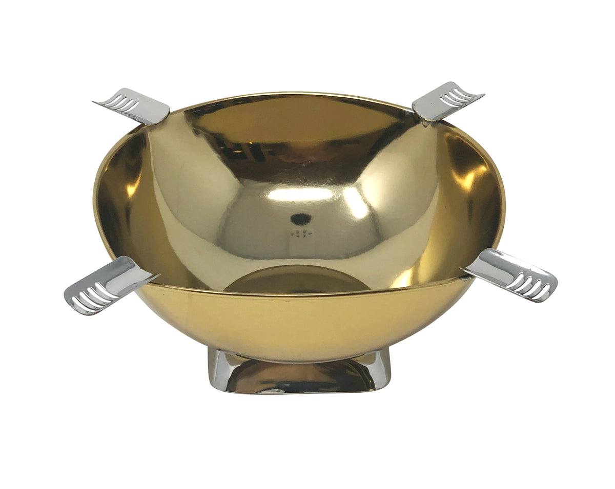 Smokin Ash Quadrangle Ashtray - Tabletop / Polished Gold