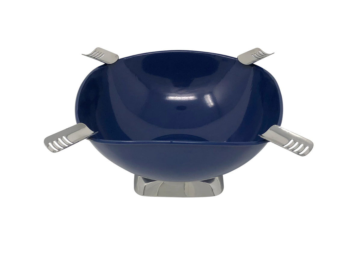 Smokin Ash Quadrangle Ashtray - Tabletop / Gloss Metallic Blue