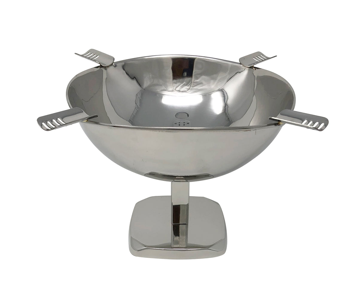 Smokin Ash Quadrangle Ashtray - Raised Desktop / Polished Stainless Steel