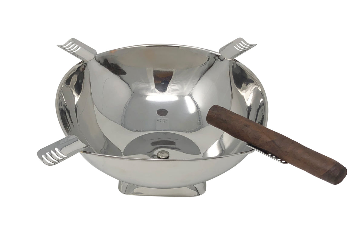Smokin Ash Quadrangle Ashtray - Tabletop / Polished Stainless Steel