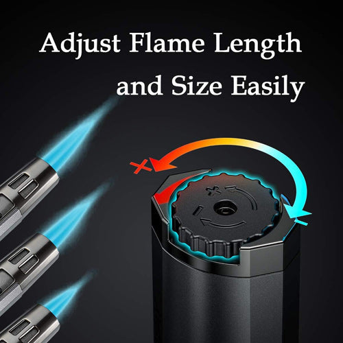 Prestige Partizan Spear Style Dual Flame Torch Lighter - Silver