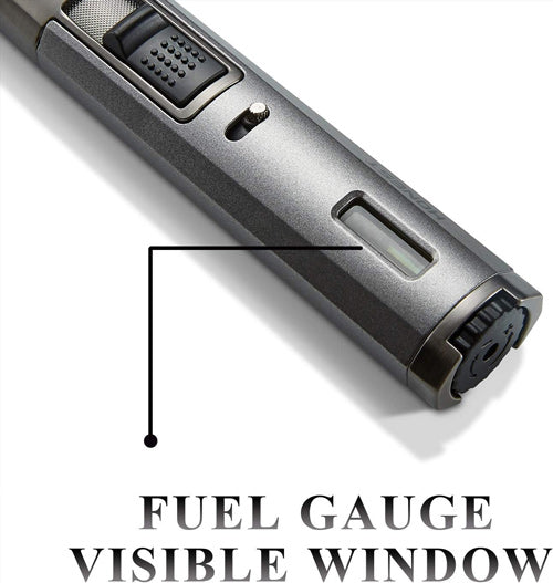 Prestige Partizan Spear Style Dual Flame Torch Lighter - Silver