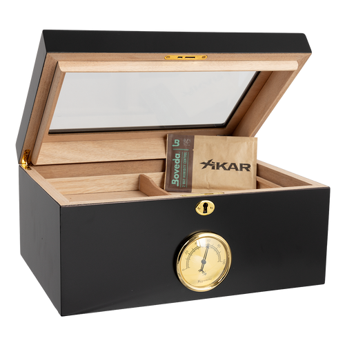 Humidor Supreme Bally Glass Top Humidor