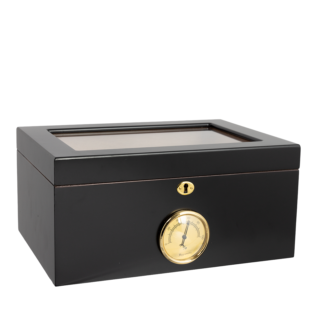 Humidor Supreme Bally Glass Top Humidor