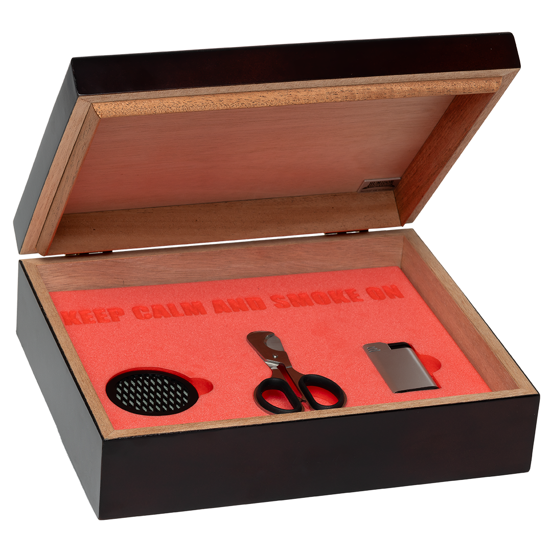 Humidor Supreme 20-Count Traveler Humidor Gift Set with Palió Lighter