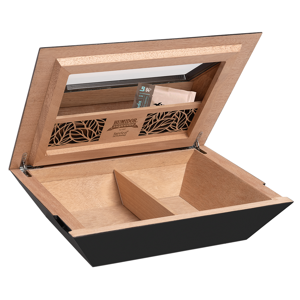 Humidor Supreme Aria Glass Top Humidor