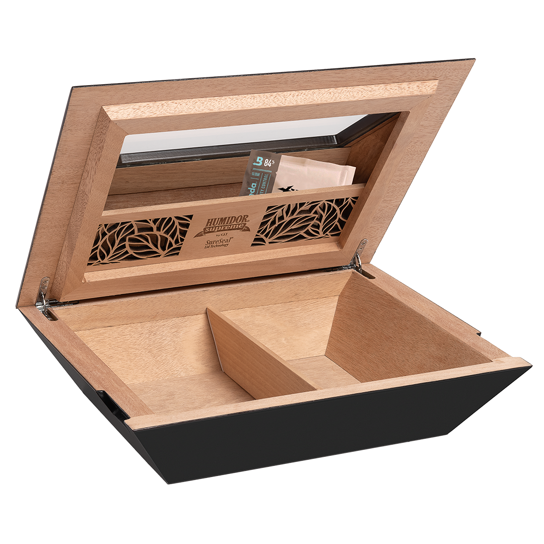 Humidor Supreme Aria Glass Top Humidor