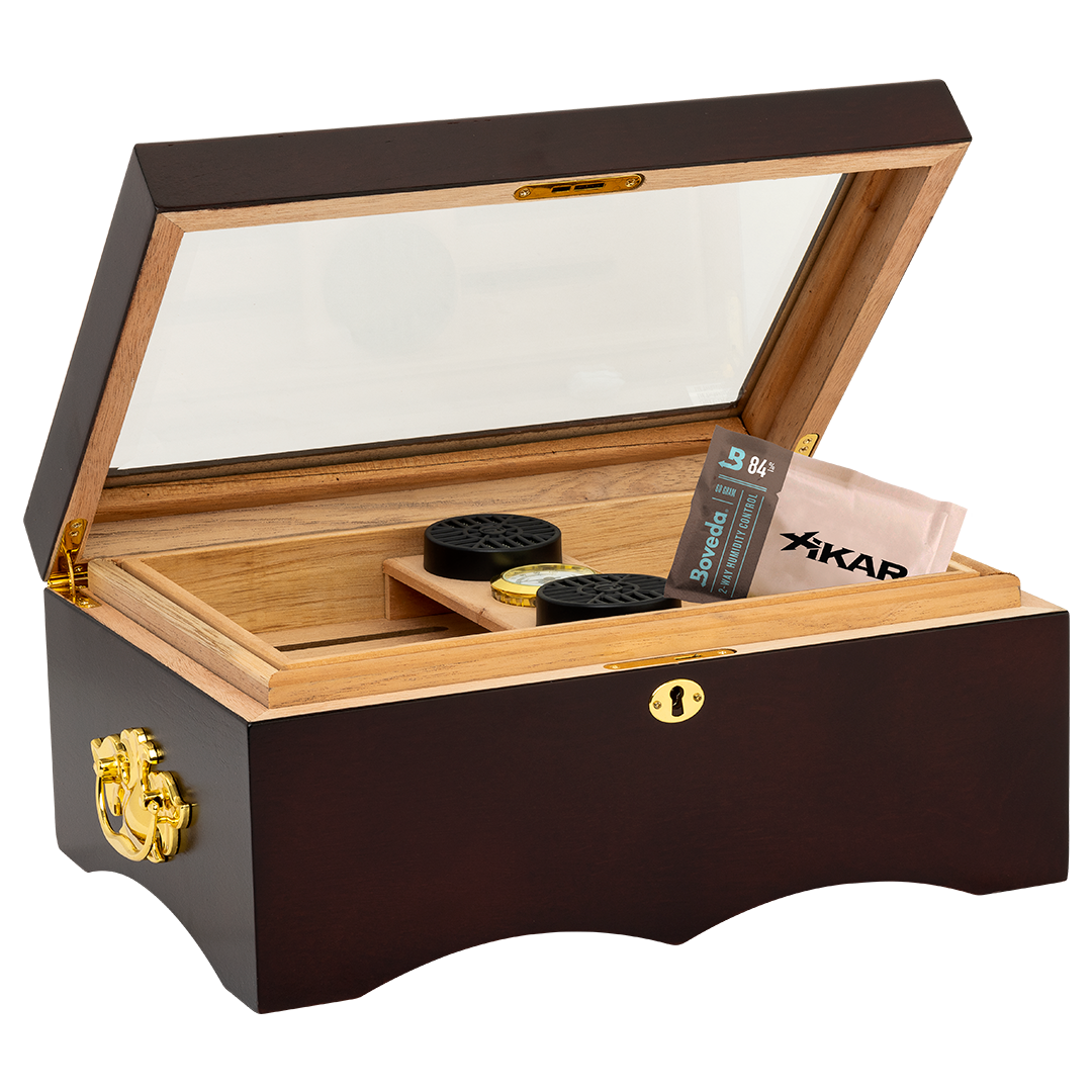 Humidor Supreme El Rey Glass Top Humidor