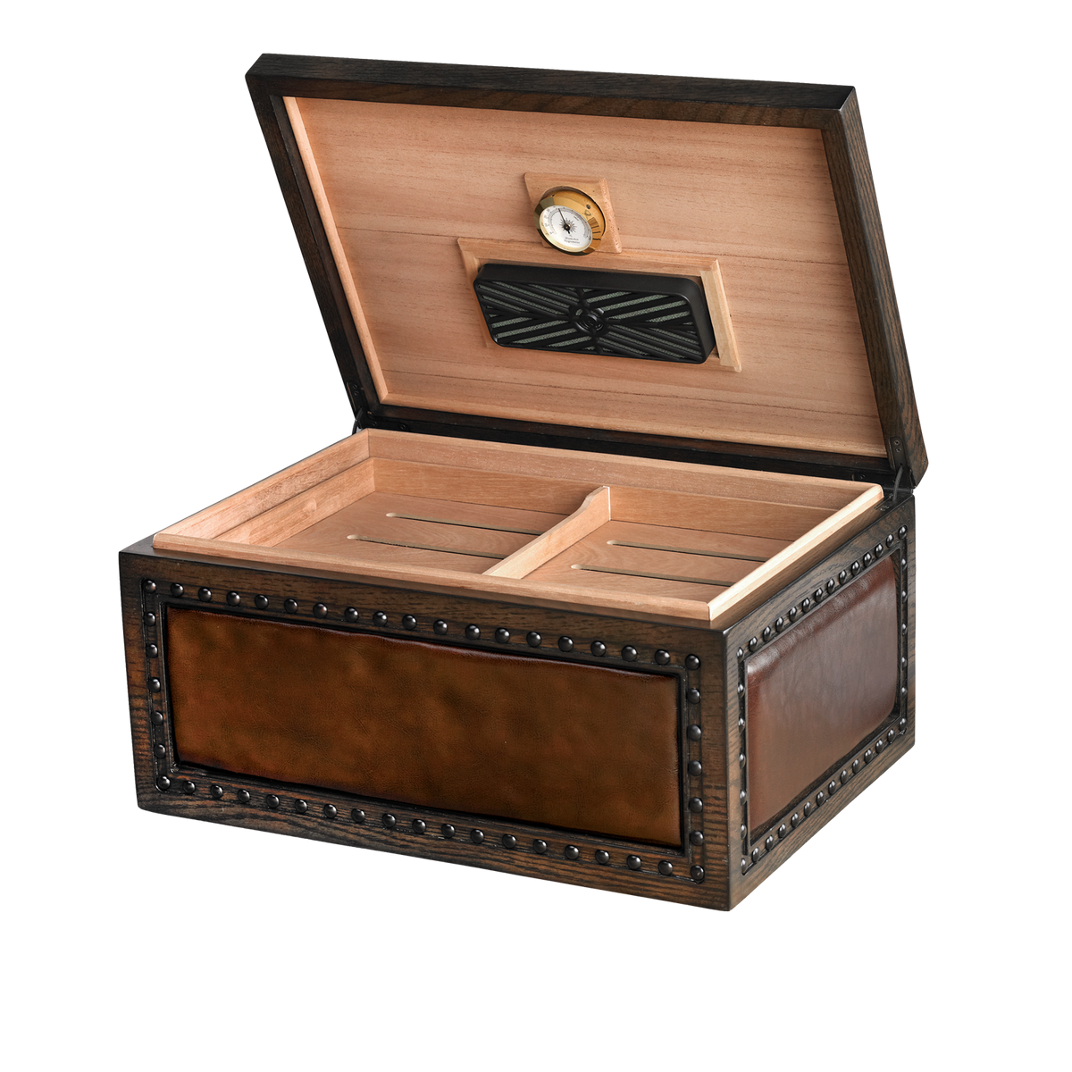 Humidor Supreme Nottingham Leather Desktop Humidor