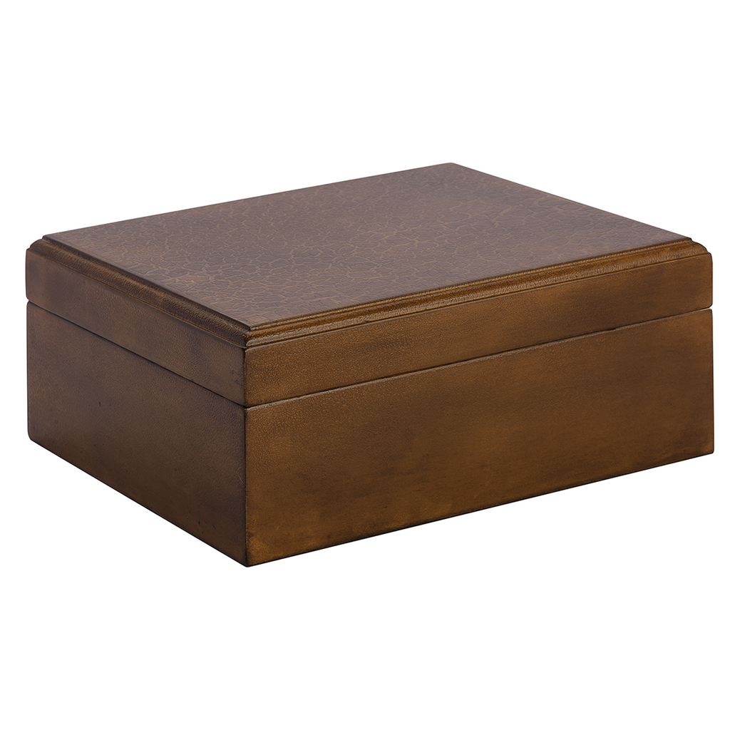 Rawhide Desktop Humidor, alternate view