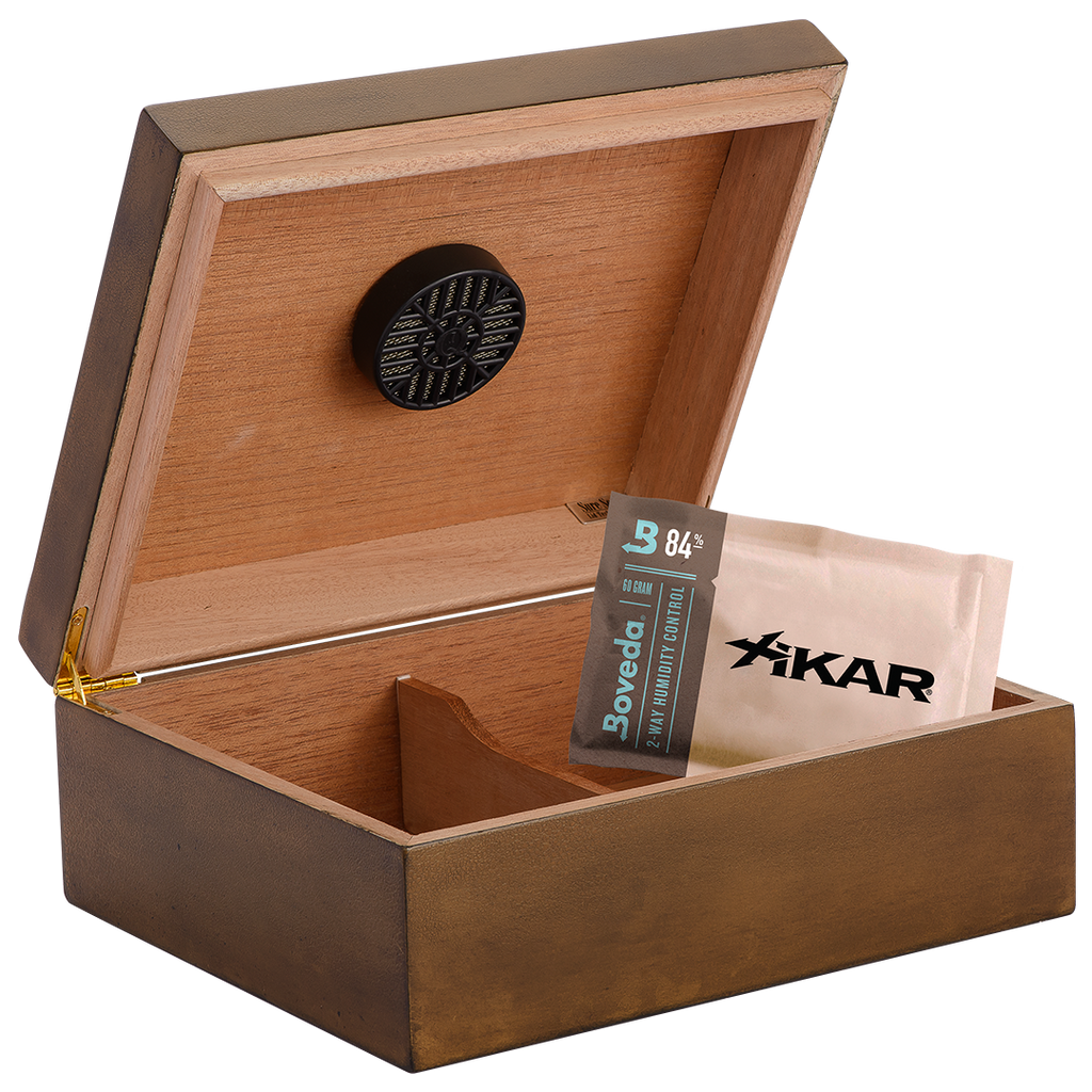 Humidor Supreme Rawhide Desktop Humidor