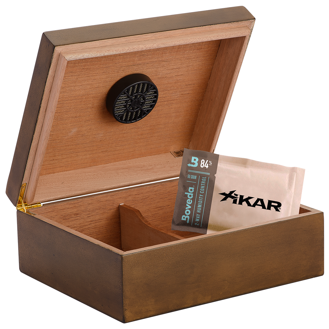 Humidor Supreme Rawhide Desktop Humidor