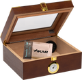 Humidor Supreme Capri Elegant Glass Top Humidor