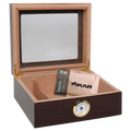 Humidor Supreme Capri Mahogany Glass Top Humidor