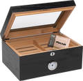 Humidor Supreme Milano Glass Top Humidor