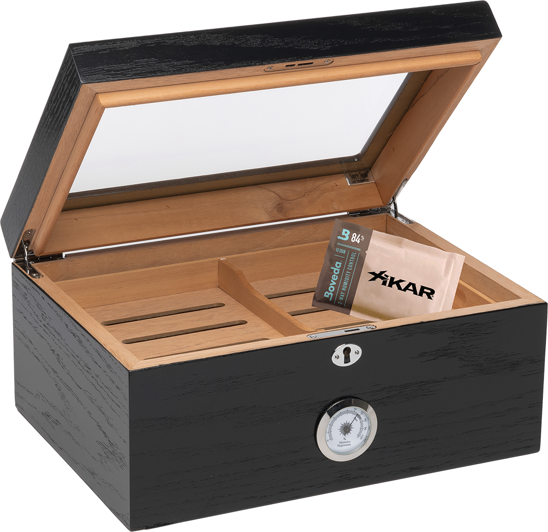 Humidor Supreme Milano Glass Top Humidor