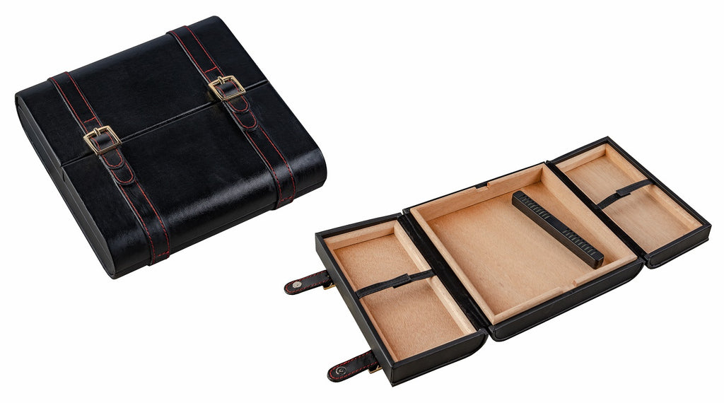 Prestige Augustus 20 Cigar Leather Travel Humidor