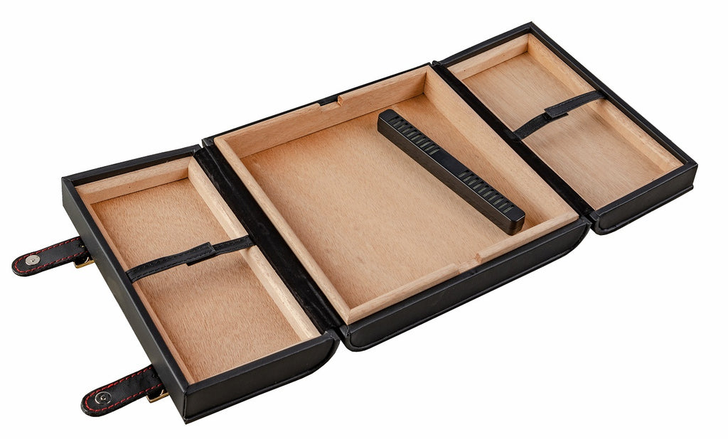 Prestige Augustus 20 Cigar Leather Travel Humidor