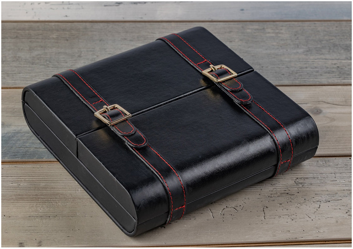 Prestige Augustus 20 Cigar Leather Travel Humidor