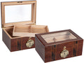 Ambassador 100 cigar glass top humidor
