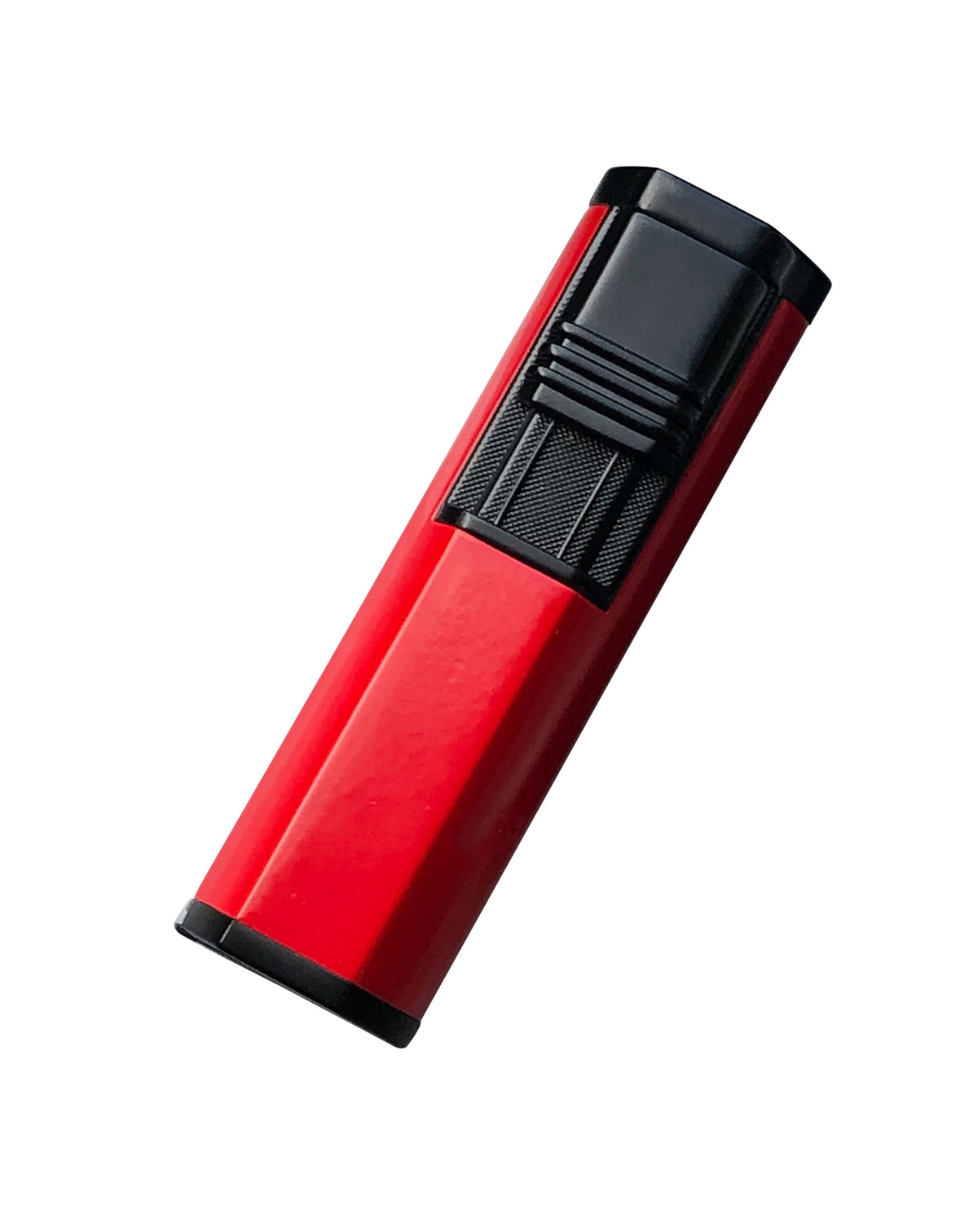 Prestige Apex Angled Dual Flame Torch Lighter with Punch Cutter - Red & Black