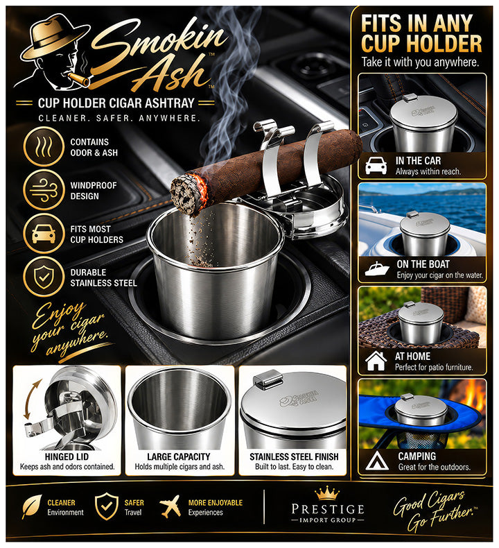 Smokin Ash Glendale Car Cigar Ashtray