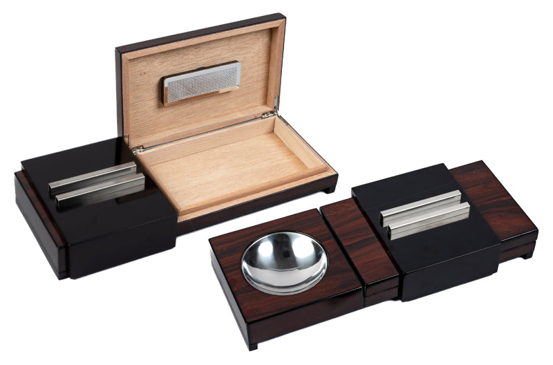 Prestige Ashtray with Hidden Sliding Humidor