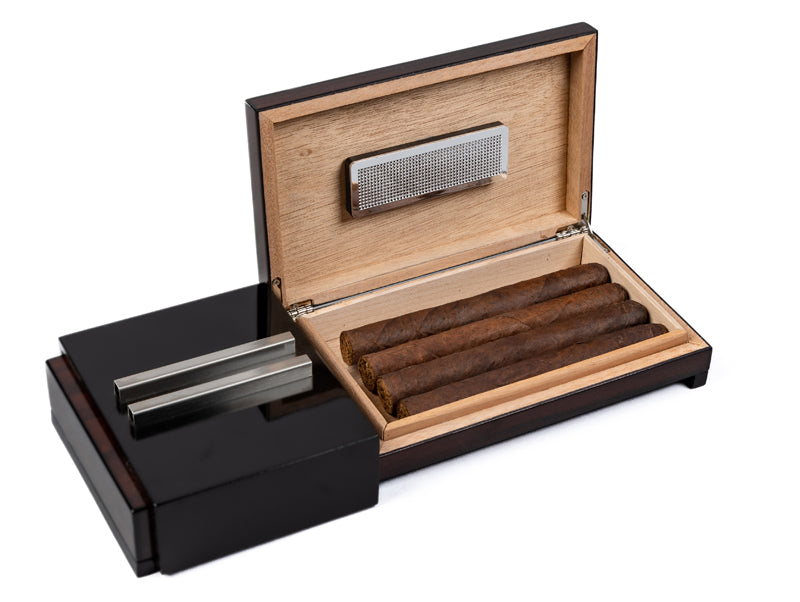 Prestige Ashtray with Hidden Sliding Humidor