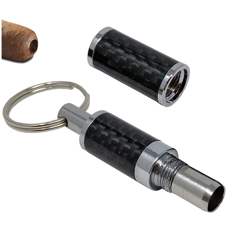 Prestige Carbon Fiber Punch Cigar Cutter