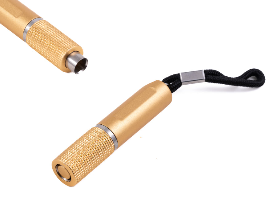 Prestige Twist-Action Bullet Punch Cigar Cutter - Gold