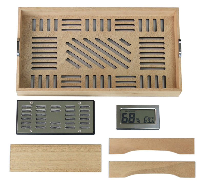 Prestige BastionBloc 120 Cigar Lacquer Humidor with Digital Hygrometer