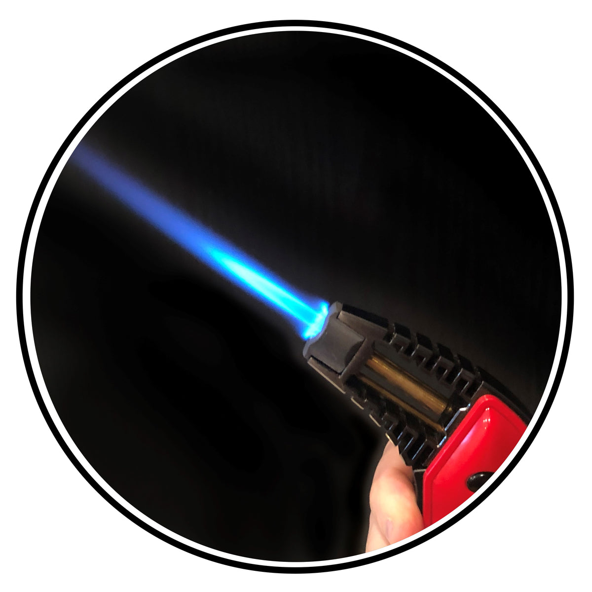 Prestige Bazooka Oversized Tabletop Pistol-Style Torch Lighter - Red