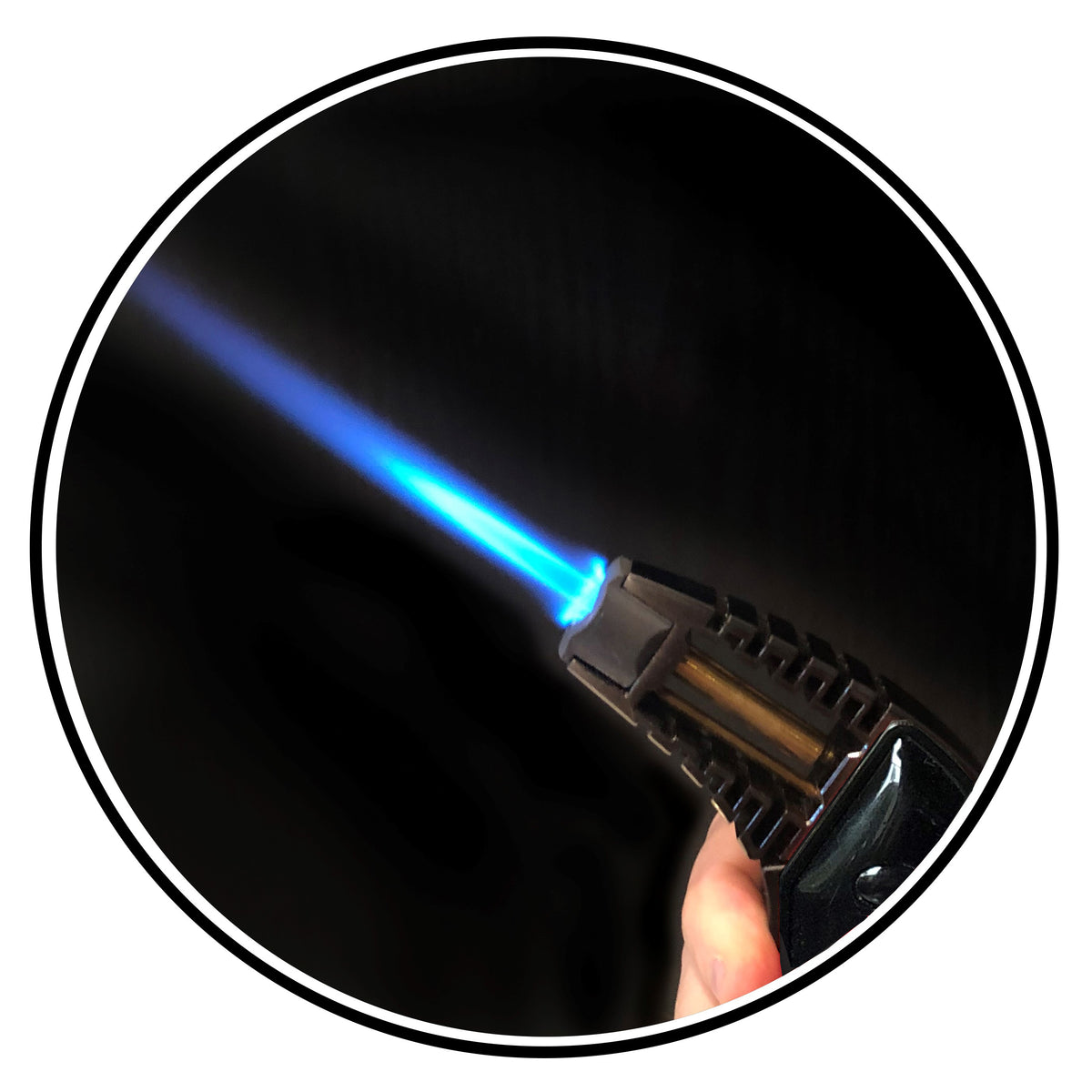 Prestige Bazooka Oversized Tabletop Pistol-Style Torch Lighter - Black