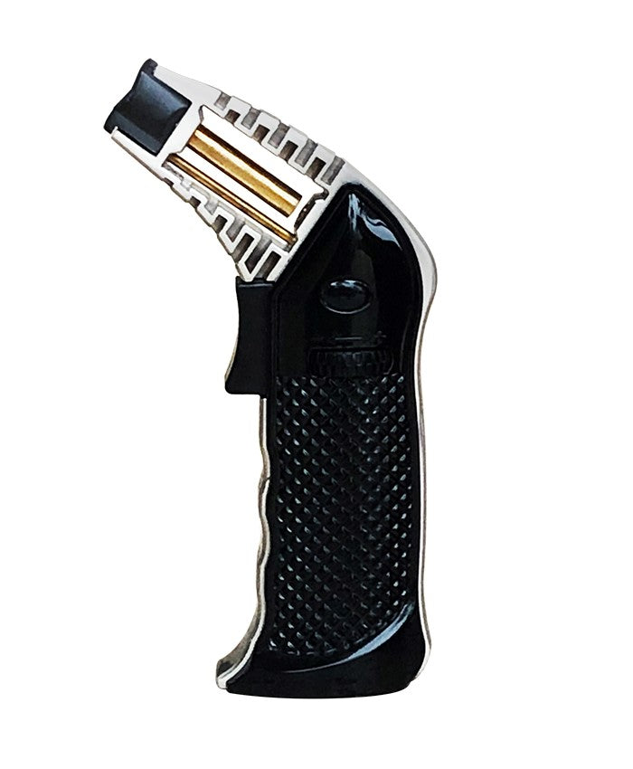 Prestige Bazooka Oversized Tabletop Pistol-Style Torch Lighter - Black