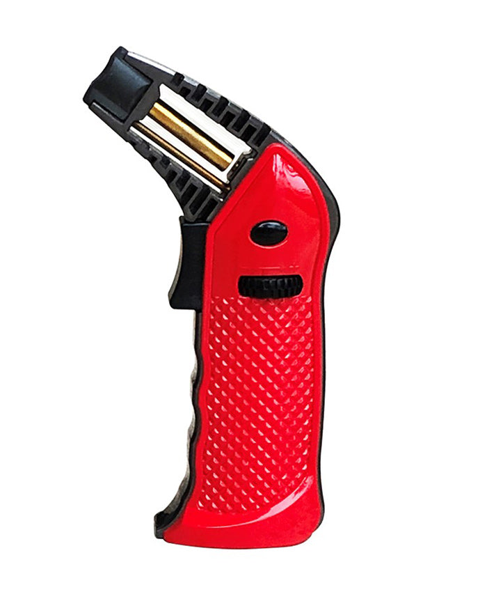 Prestige Bazooka Oversized Tabletop Pistol-Style Torch Lighter - Red