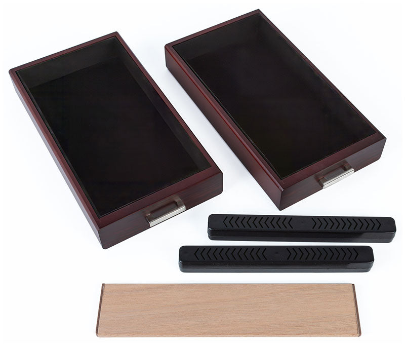 Prestige Chalet Glasstop Humidor with Accessory Drawers