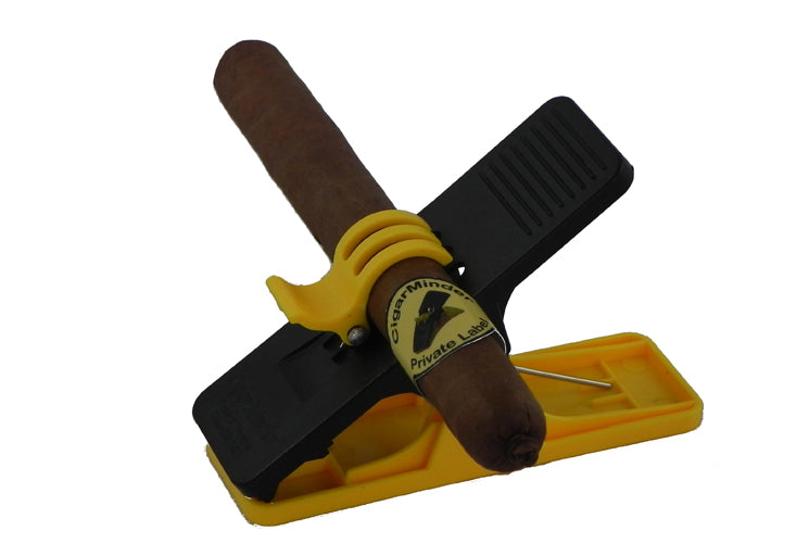 Cigar Minder Cigar Clip - Yellow