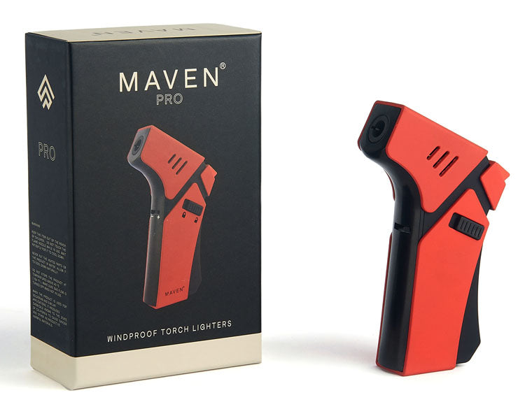 Maven Pro Handheld Jet Flame Torch Lighter - Red