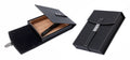 Florence black leather travel humidor
