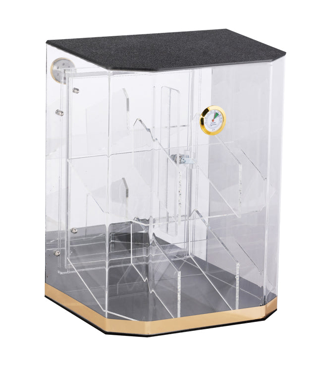 Prestige Franklin 150 Cigar Acrylic Countertop Display Humidor - Acrylic with Top