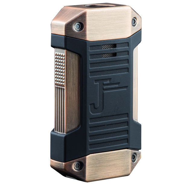 Prestige Galleon Triple-Flame Torch Lighter with Fold-Out Punch Cutter - Copper