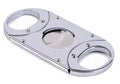 High-polished silver guillotine cigar cutter