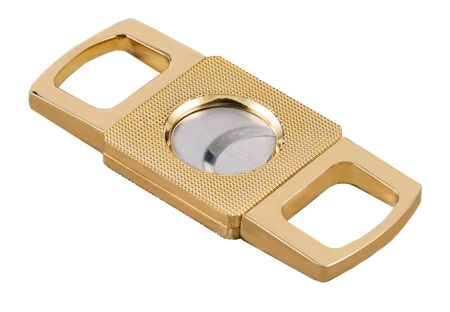 Prestige Etched Body Gold Guillotine Cigar Cutter