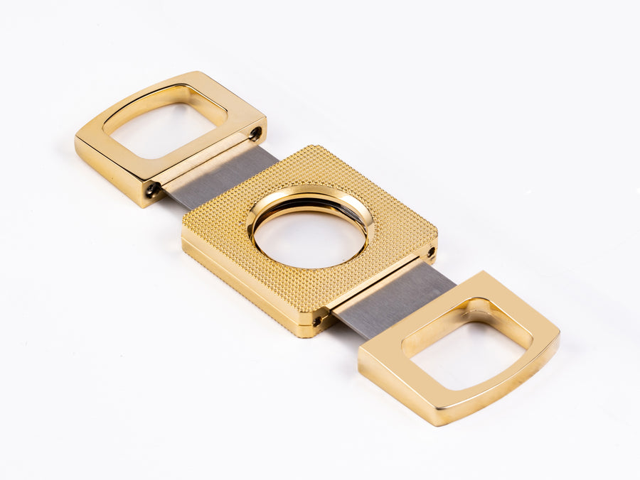 Prestige Etched Body Gold Guillotine Cigar Cutter