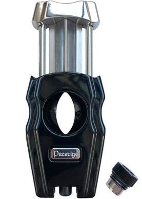 Prestige Gladiator V-Cut and Punch Combination Cigar Cutter - Jet Black Gloss