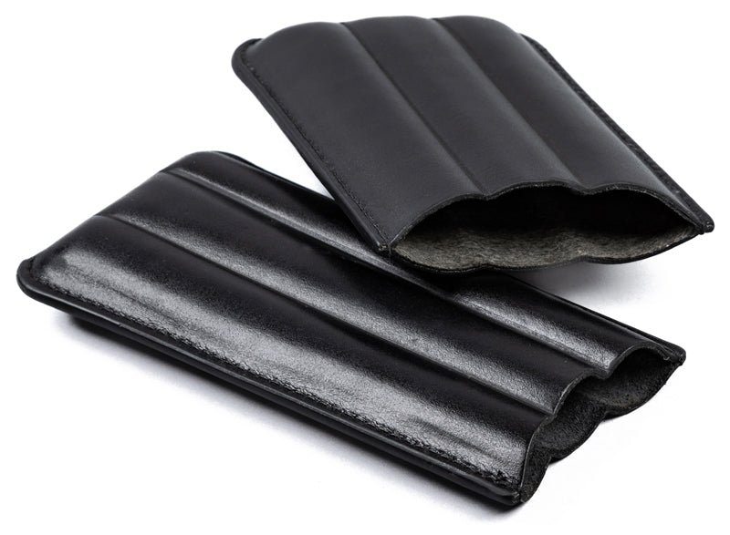 Prestige 3 Cigar Classic Leather Sleeve Case