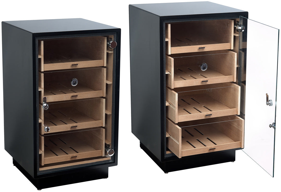 Prestige Manchester 250 Cigar Upright Display Humidor with Drawers