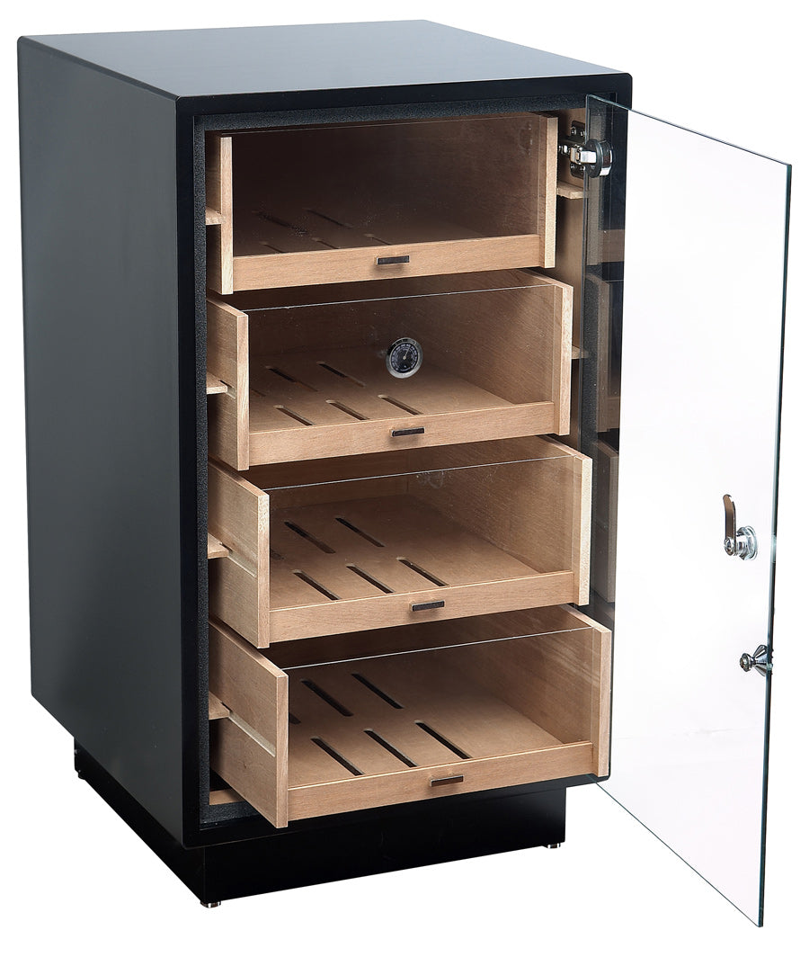 Prestige Manchester 250 Cigar Upright Display Humidor with Drawers