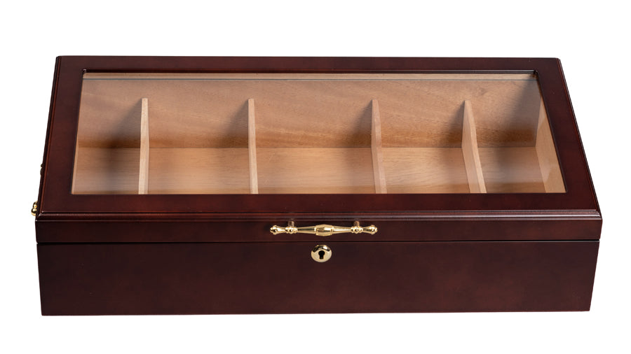 Prestige Modena 125 Cigar Glass Top Countertop Display Humidor